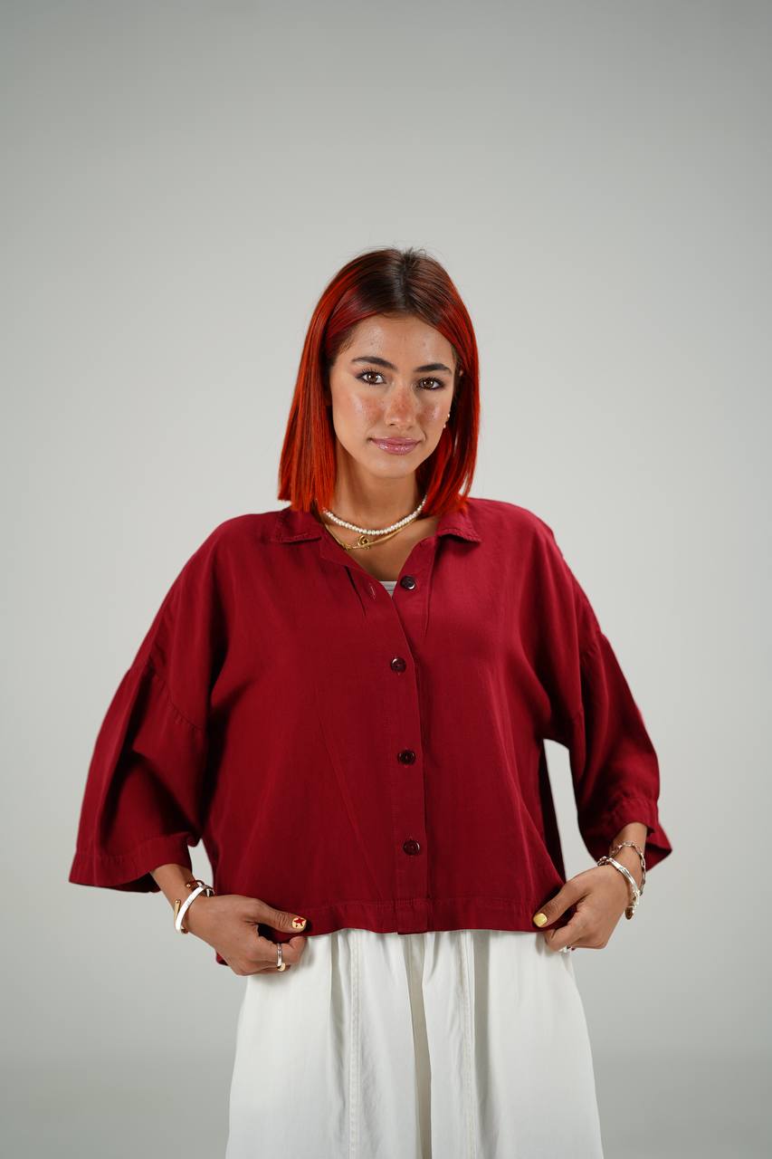 شومیز زنانه پشت دکمه